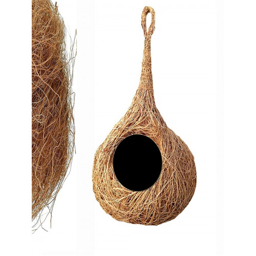 Bird nest Purely Hand made love Birds/Sparrow/Small Birds-Natural Color