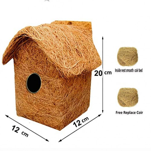 Bird nest Single Decker Window House Purely Handmade Nest for All Small Birds