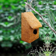 Bird Nest Single Window Slide House Purely Handmade Nest for All Small Birds - (Small)