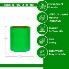 HDPE Grow Bag 12" X 15"