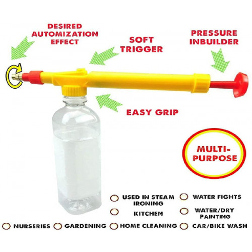 Yellow Sprayer Gun Fit for Cool Drinks Pet bottles