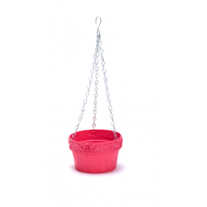 Flower Hanging pot- Pink - Pack of 1