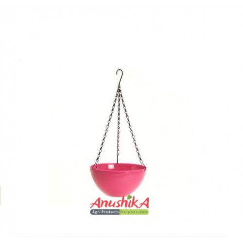 Hanging Pot (Bowl Shape) - Pink