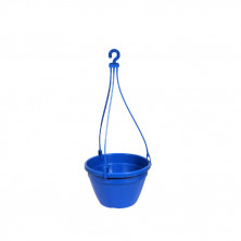 Plastic Hanging pot Blue 8 Inch